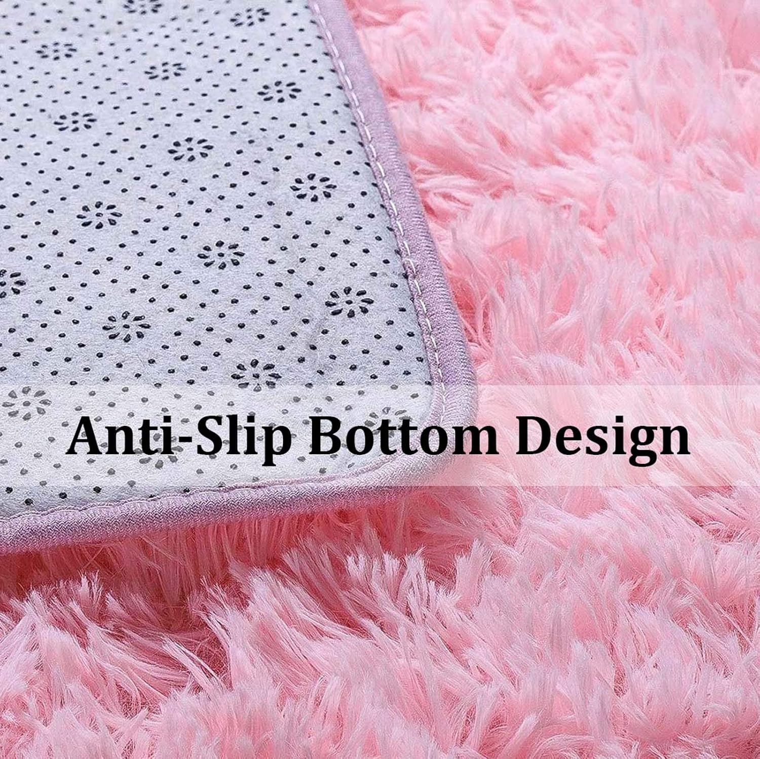 Luxury Fluffy Area Rugs 20 x 31 inch, Ultra Soft Shaggy Rug Plush Plush Carpet for Bedroom Kids Girls Boys Baby Living Room, Anti-Slip Floor Mat