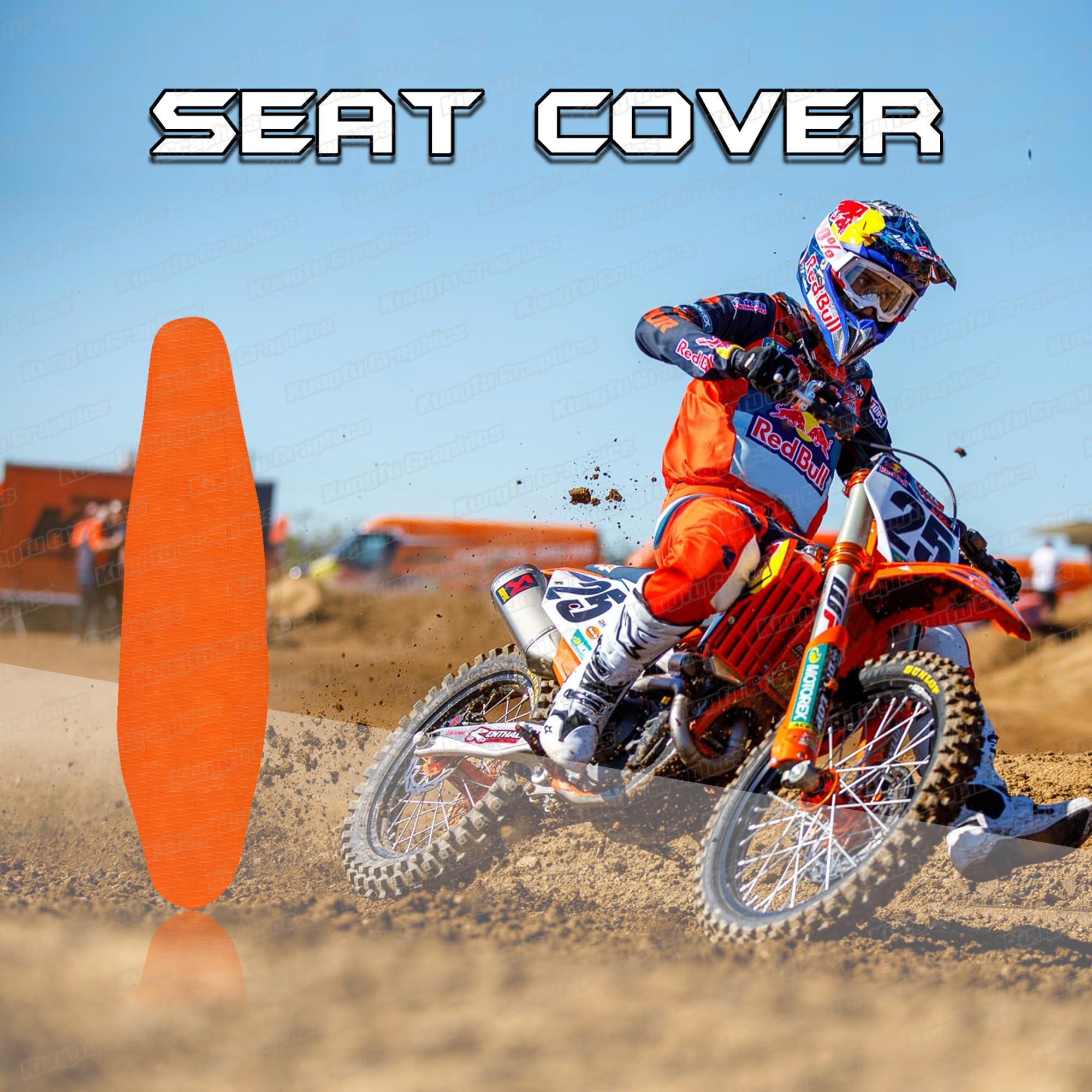 Amazon | MX エンデューロ ダートバイク シートカバー 2023 2024 KTM
