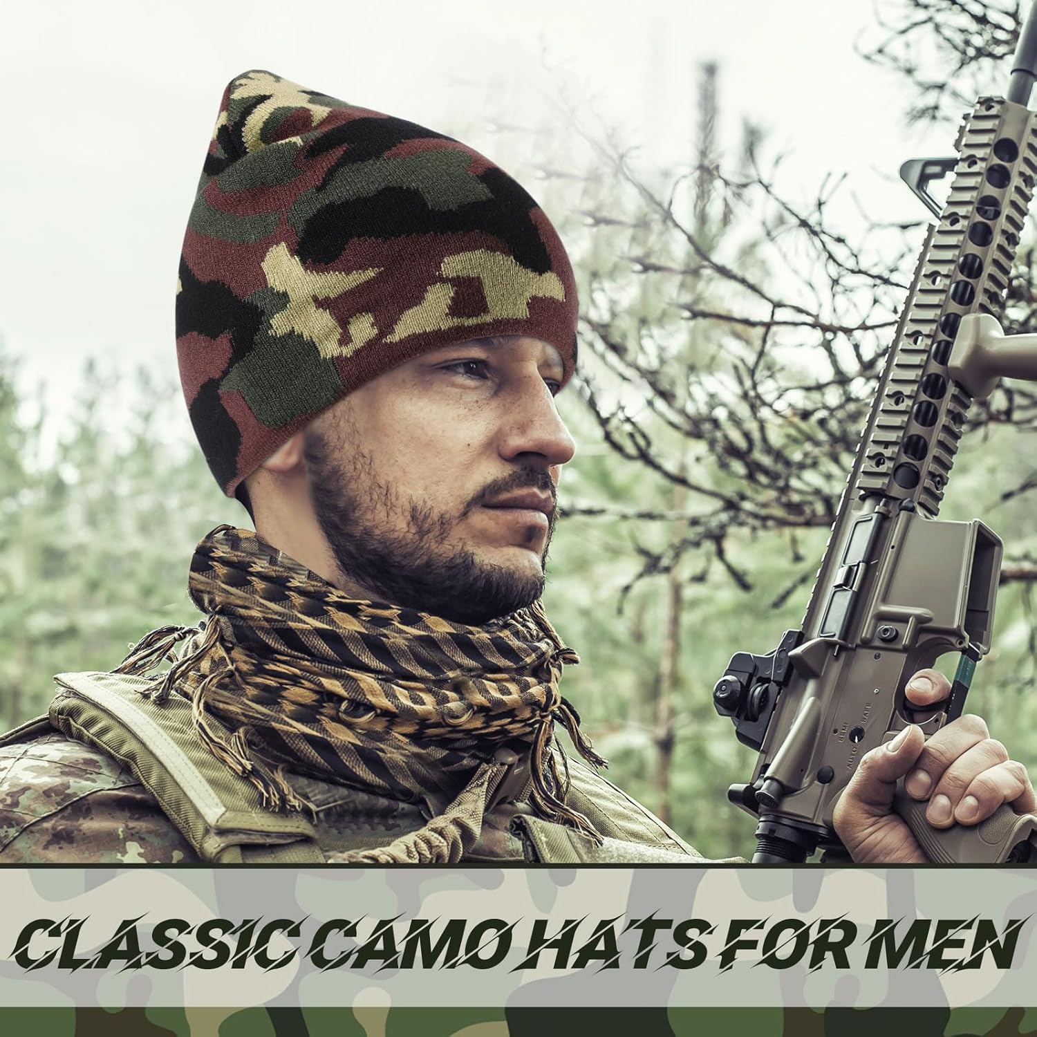 Ramede 4 Pcs Y2k Beanie - Double Sided Graphic Beanies for Men and Women, Acrylic Knitted Y2k Hats Accessories - Image 6