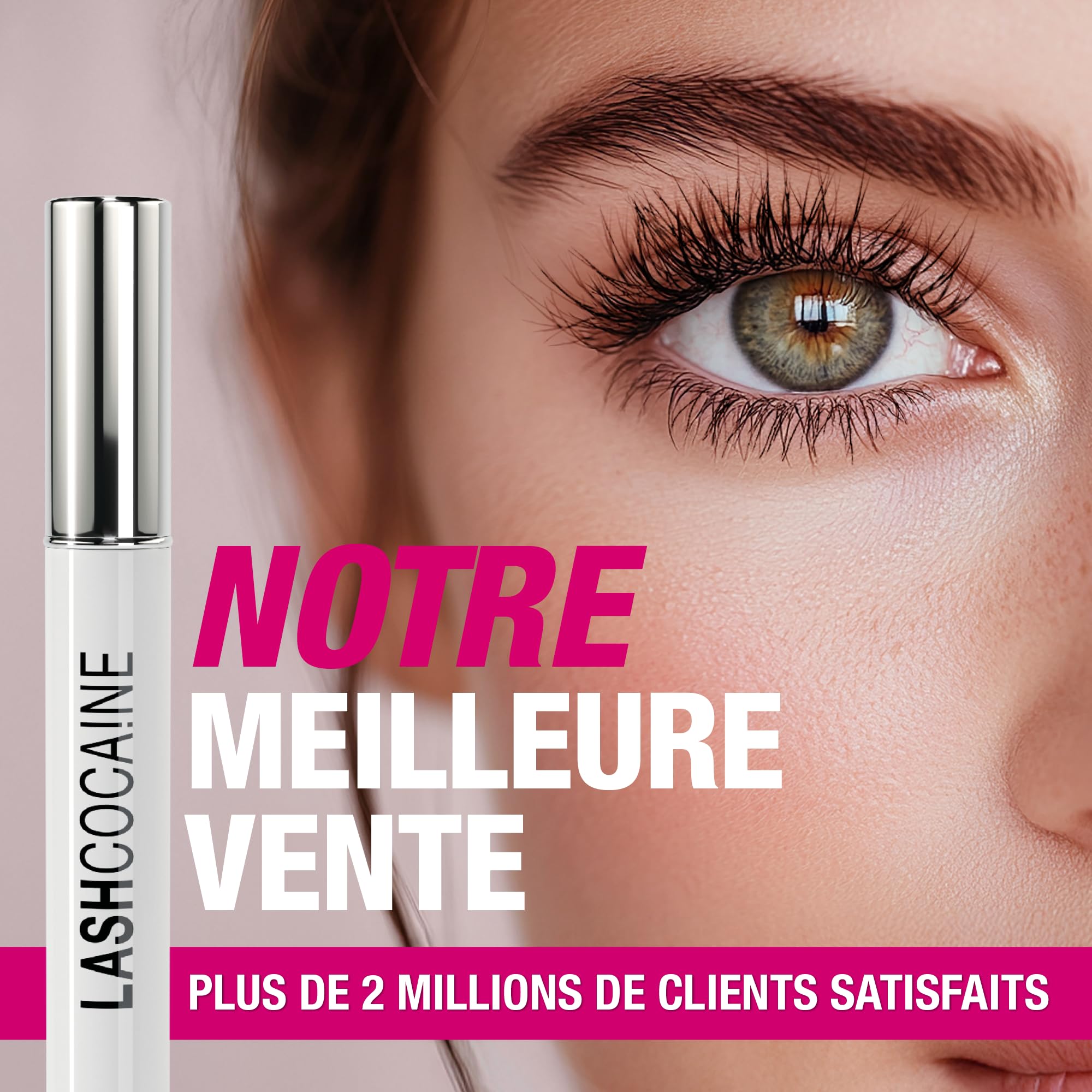 LASHCOCA!NE® Sérum professionnel pour des cils plus longs et fournis | Sérum végétalien de Svenja Walberg pour la croissance des cils I Booster pour une extension rapide des cils