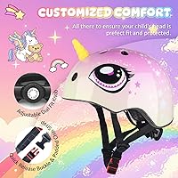Vista 30 de Casco de bicicleta para niños pequeños, ajustable y multideportivo para niños y niñas, 2 tamaños