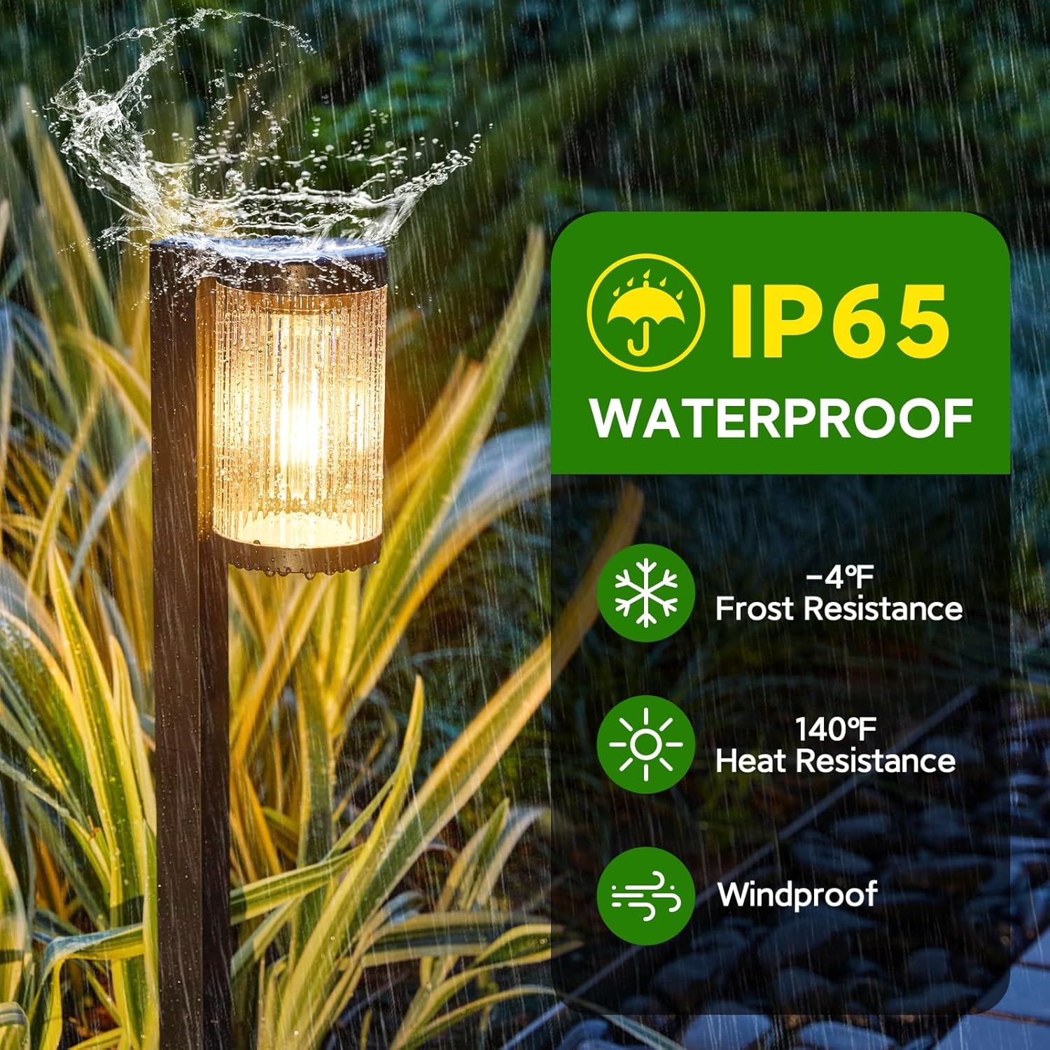 Solar Pathway Lights Outdoor, 6 Pack Upgraded Outdoor Solar Lights for Outside Super Bright Up to 12Hrs, IP65 Waterproof Solar Garden Lights for Yard Path Walkway Decor Landscape Lighting - Image 4