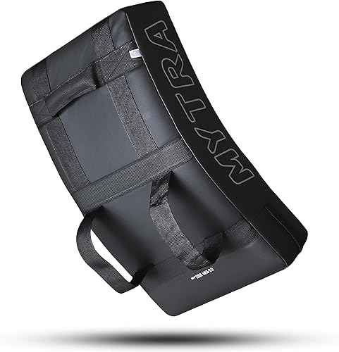 Miniatura 3 de Mytra Fusion Kick Shield Curvo MMA Strike Shield Muay Thai Training Strike Pad Kicking Striking Shield Focus para Kickboxing Taekwondo y artes