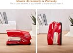 Bostitch Office Heavy Duty 40 Sheet Stapler with 1250 Staples & Claw Remover, Small Stapler Size, Fits into The Palm of Your Hand, Value Pack, Gray (B175-RED-VP)