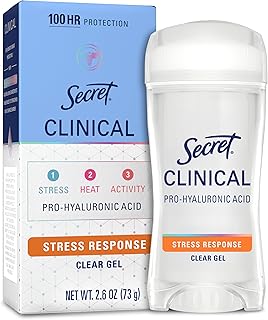 Secret Clinical Strength 100HR Sweat & Odor, Stress Response Clear Gel Antiperspirant Deodorant for Women, 3X Stress Prote Price In India