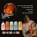 Suavinex Color Essence SX PRO Physiological Soft Flexible Silicone Baby Bottle, Anti Colic Baby Bottles, Supports Breast Feeding Babies, Made in Spain, Medium Flow, 8oz, Jungle Green