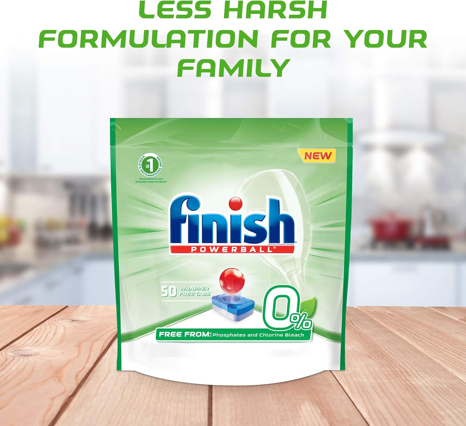 Finish - 50ct - Dishwasher Detergent - Powerball - Dishwashing Tablets - Dish Tabs : Health & Household