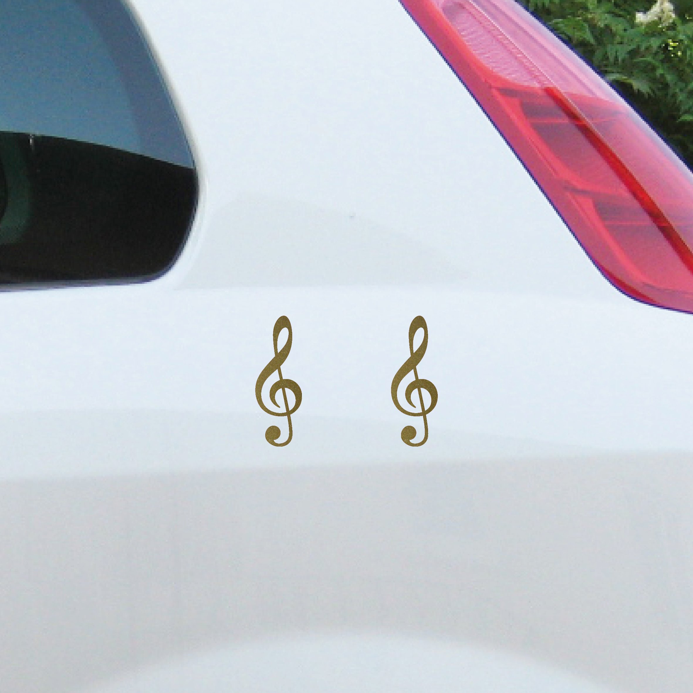 Set Bourbon Lilien Aufkleber – 1x 30cm + 4x 15cm, Gold, UV-beständig, Für Auto & Fenster