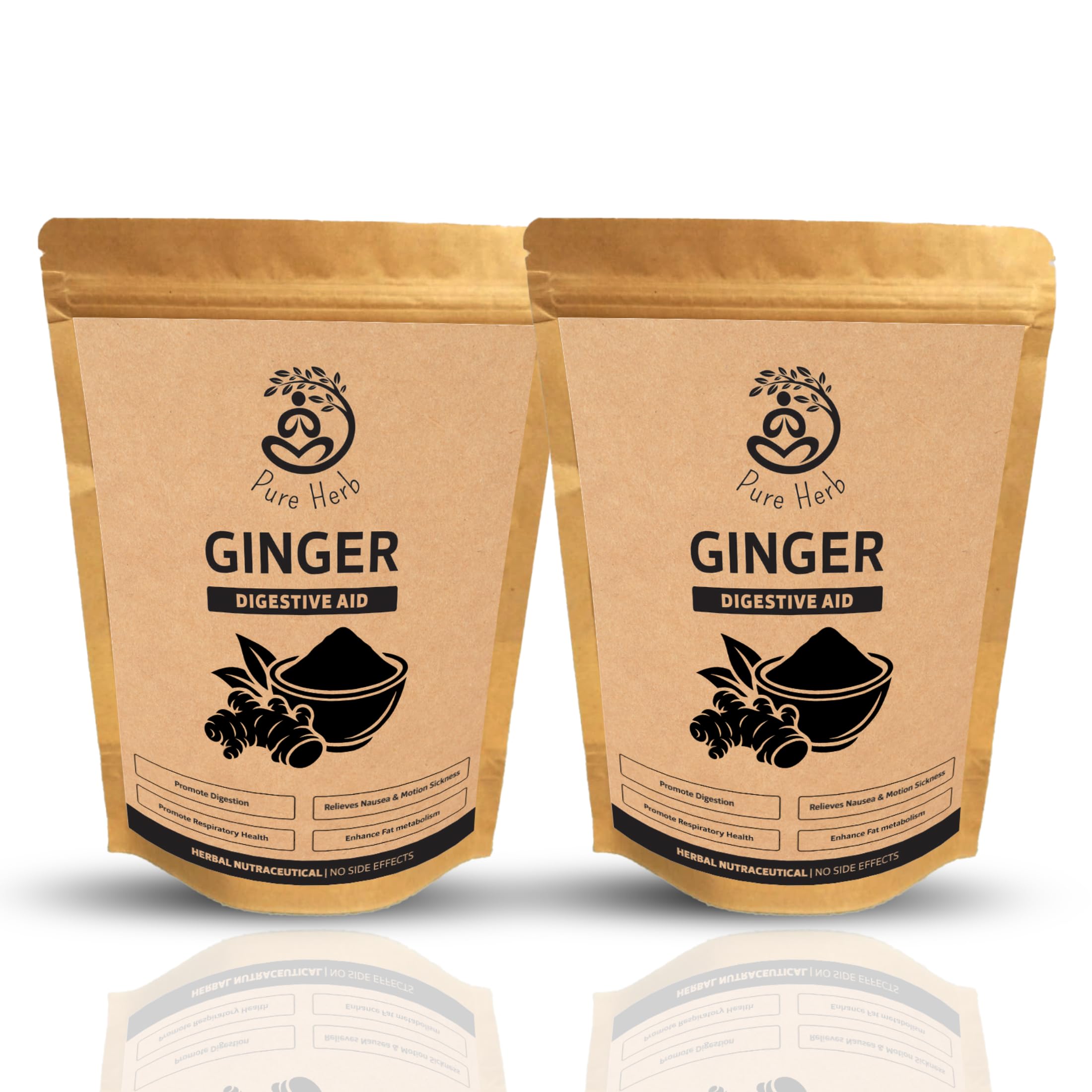 Pure Herb Ginger Powder | 100% Natural & Raw | Premium Sun-Dried | Immunity, Digestion & Anti-Inflammatory Support | Herbal Superfood for Daily Wellness - 150g (Pack of 2)-image-34