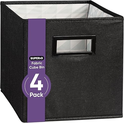 Superio Contenedores de almacenamiento plegables para organización y almacenamiento, organizadores de clóset y almacenamiento, almacenamiento de
