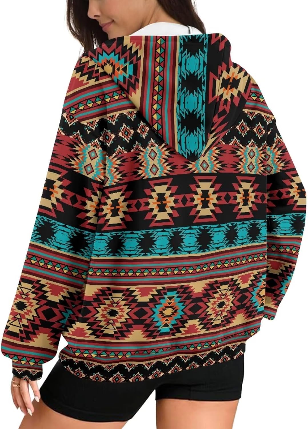 Womens Zip Up Hoodies 2025 Fall Winter Fashion Long Sleeve Hooded Sweatshirts Long Sleeve Comfy Casual Jacket - Image 4