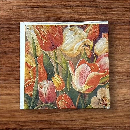 Nice Touch Floral Paper Napkins 33 cm