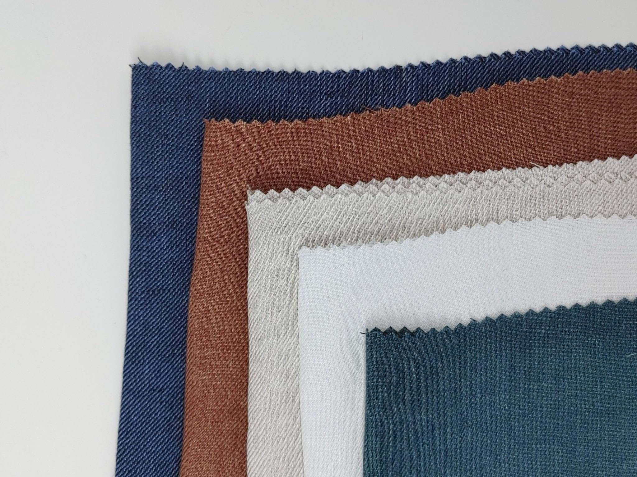 Classic Linen Twill Fabric: 100% Pure Linen, Medium Weight 7490