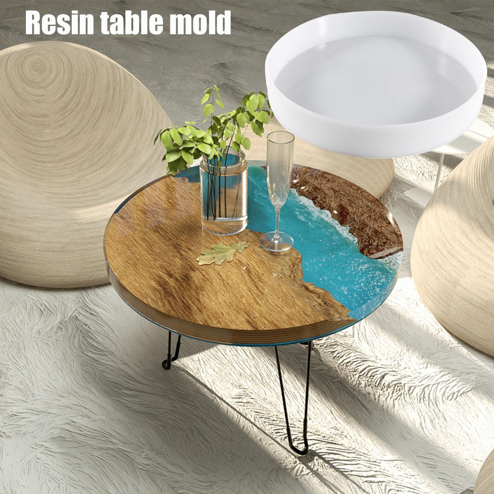 rotondi in resina, in silicone resistente, perfetti per arte in resina, rotondi riutilizzabili per progetti fai da te, sottobicchieri epossidici, forniture creative per