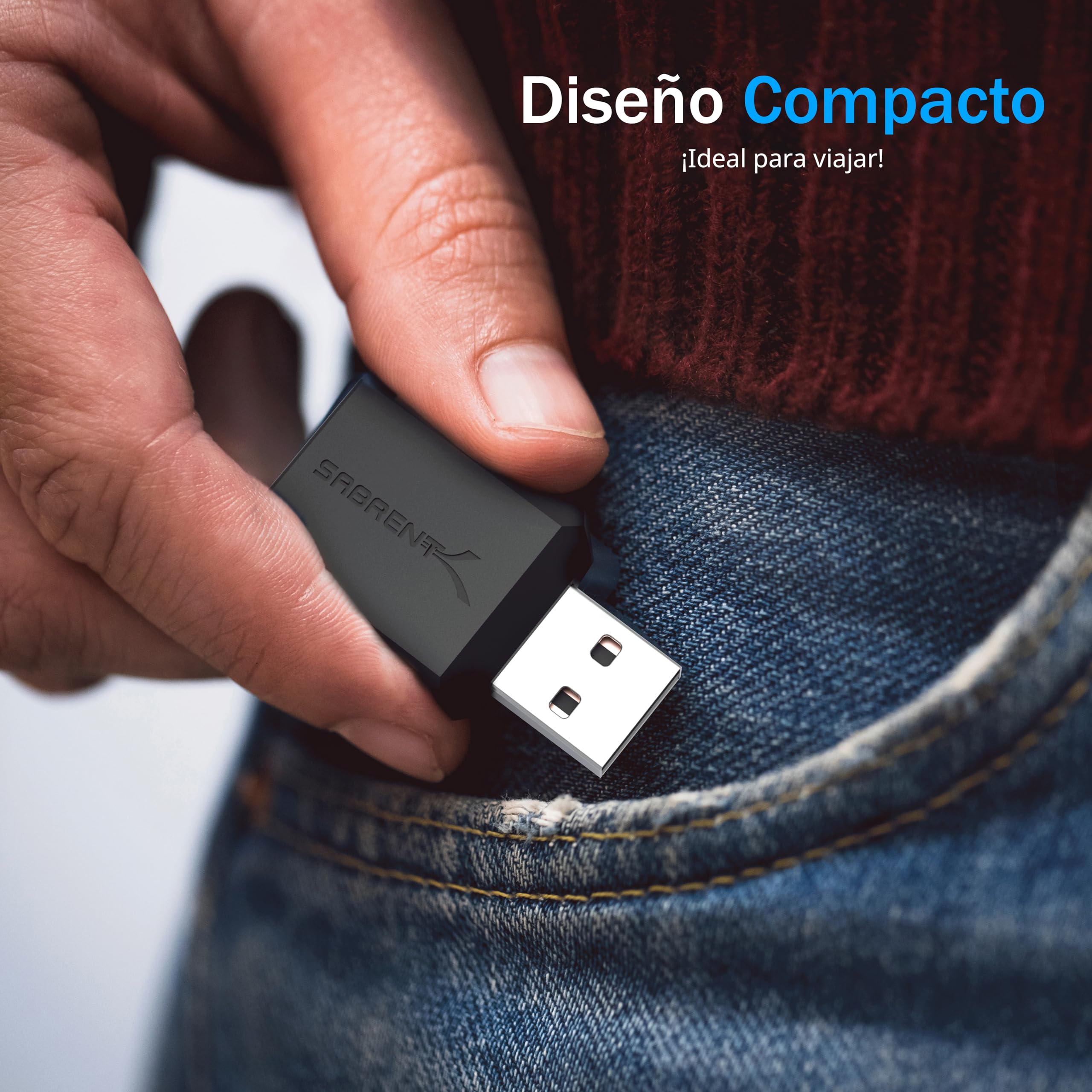 SABRENT | Adaptador USB a Jack de 3,5 mm para Auriculares con Entrada de micrófono | Tarjeta de Sonido Externa USB estéreo 3D | Compatible con PS4, Windows y Mac [AU-MMSA]
