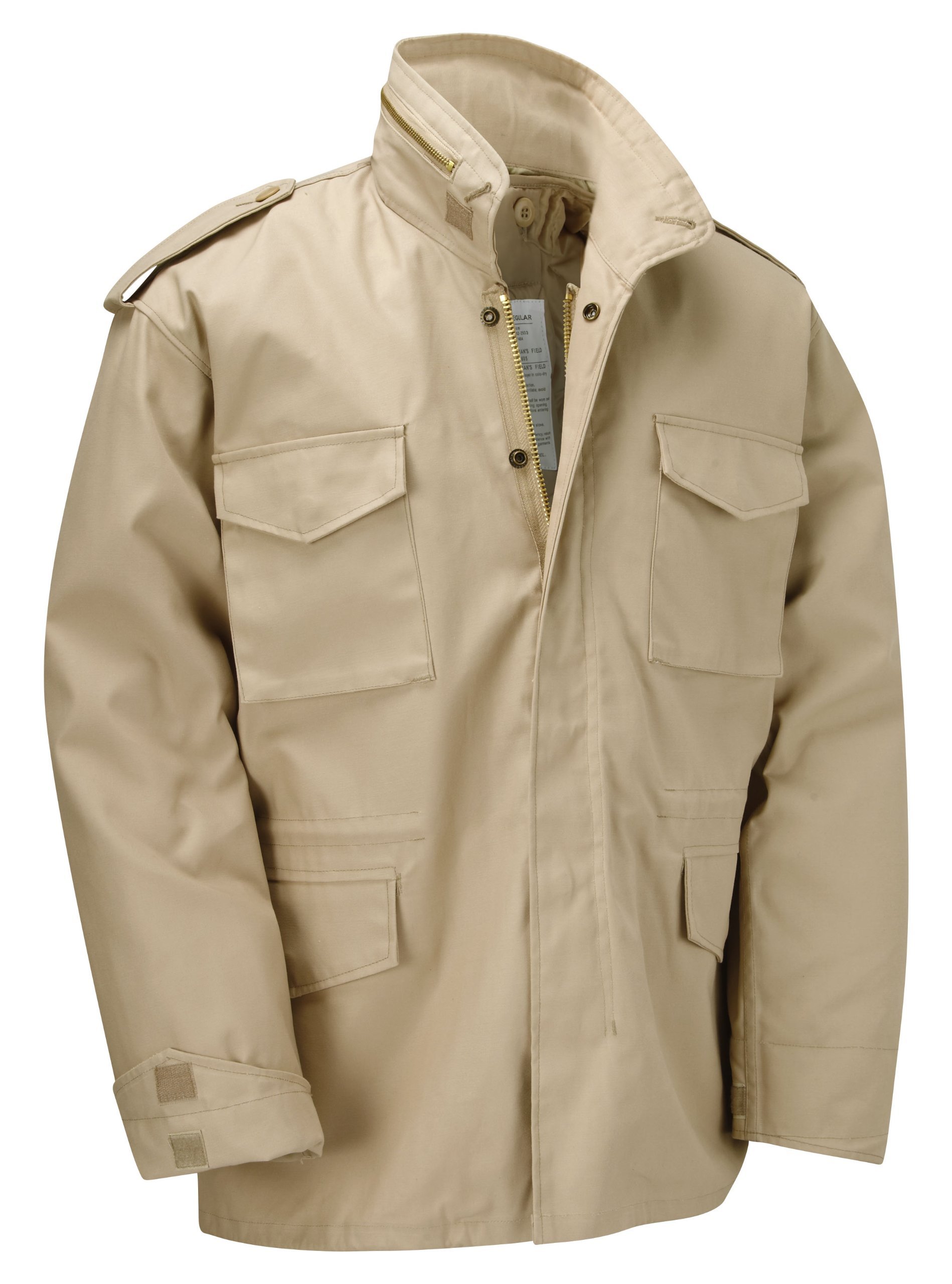 M65 Military Field Jacket With Removable Quilted Inner Liner-Beige