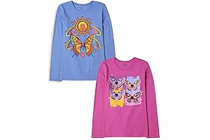 Girls' Animals Long Sleeve Graphic Tee Multipacks
