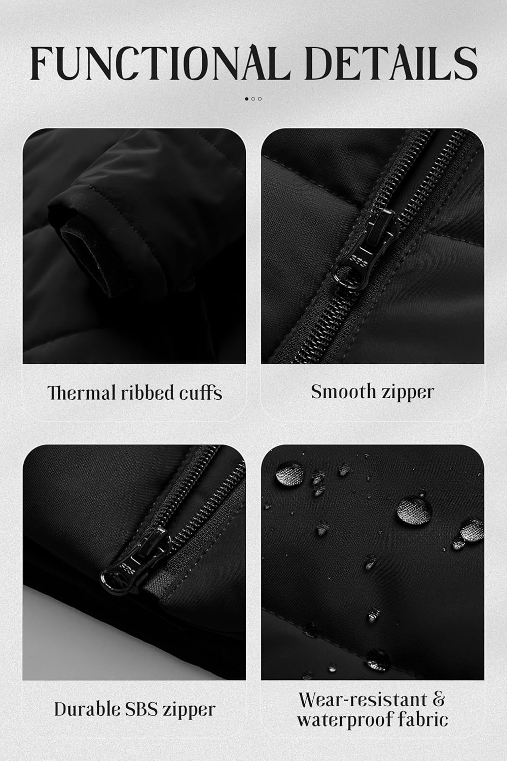 Chrisuno Girl's Water Resistant Winter Coats Warm Fleece Lined Outwear Ski Snow Jacket With Removable Hood - Image 7