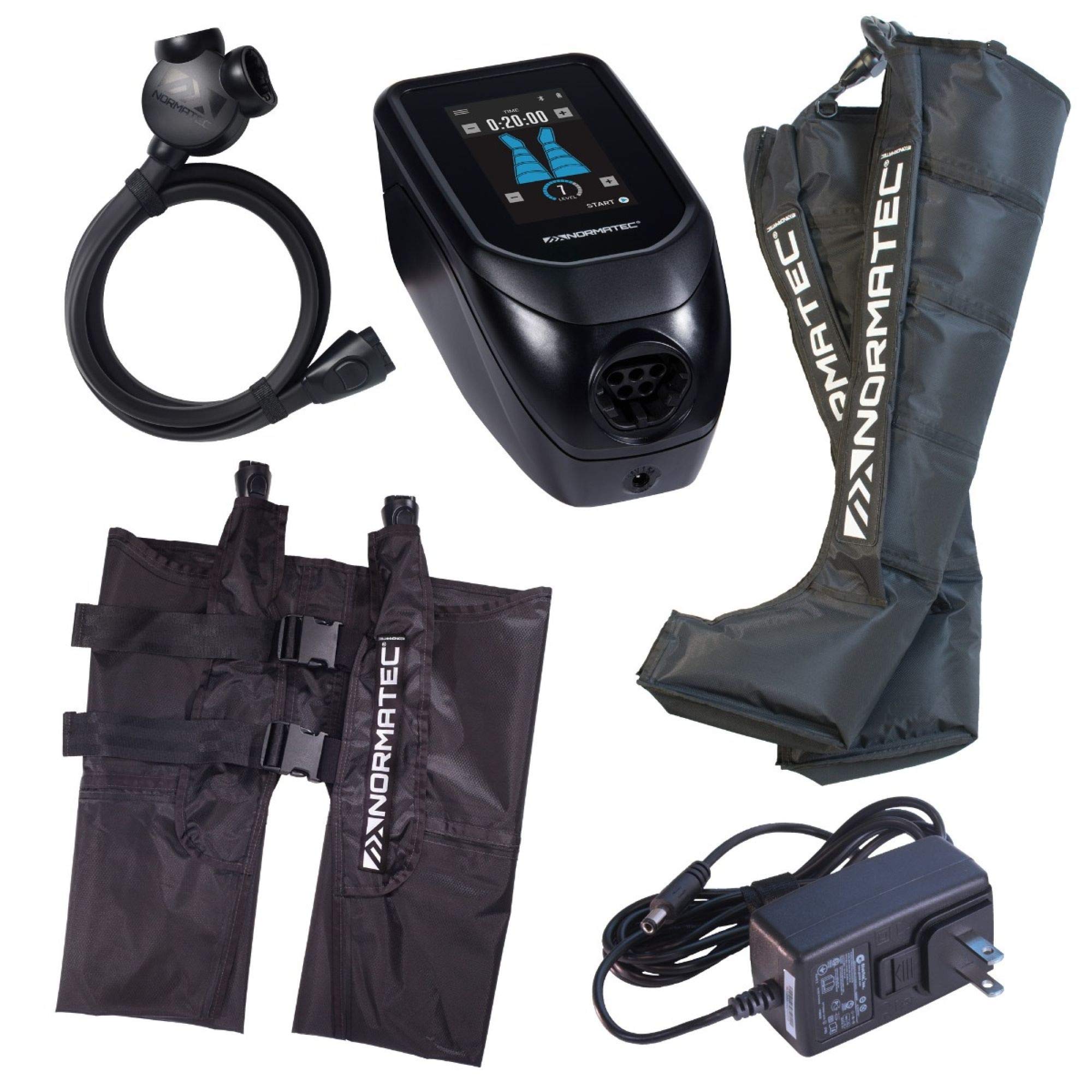 NormaTec Pulse PRO 2.0, Lower Body Recovery Package, Dynamic Compression Sleeve System for Muscle Therapy, Deep Tissue Massage Machine for Sore Joints and Muscles, Patented Recovery Technology