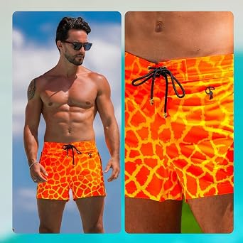 Tucann Men's Trunks 3 Compression Liner Quick Dry Chlorine Resistant