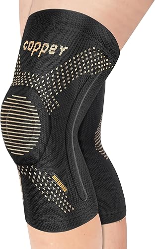Miniatura 7 de JIUFENTIAN Copper Knee Brace for Arthritis Pain and Support-Copper Knee Sleeve Compression for Sports, Workout, Knee Pain Relief-Single (4X-Large)