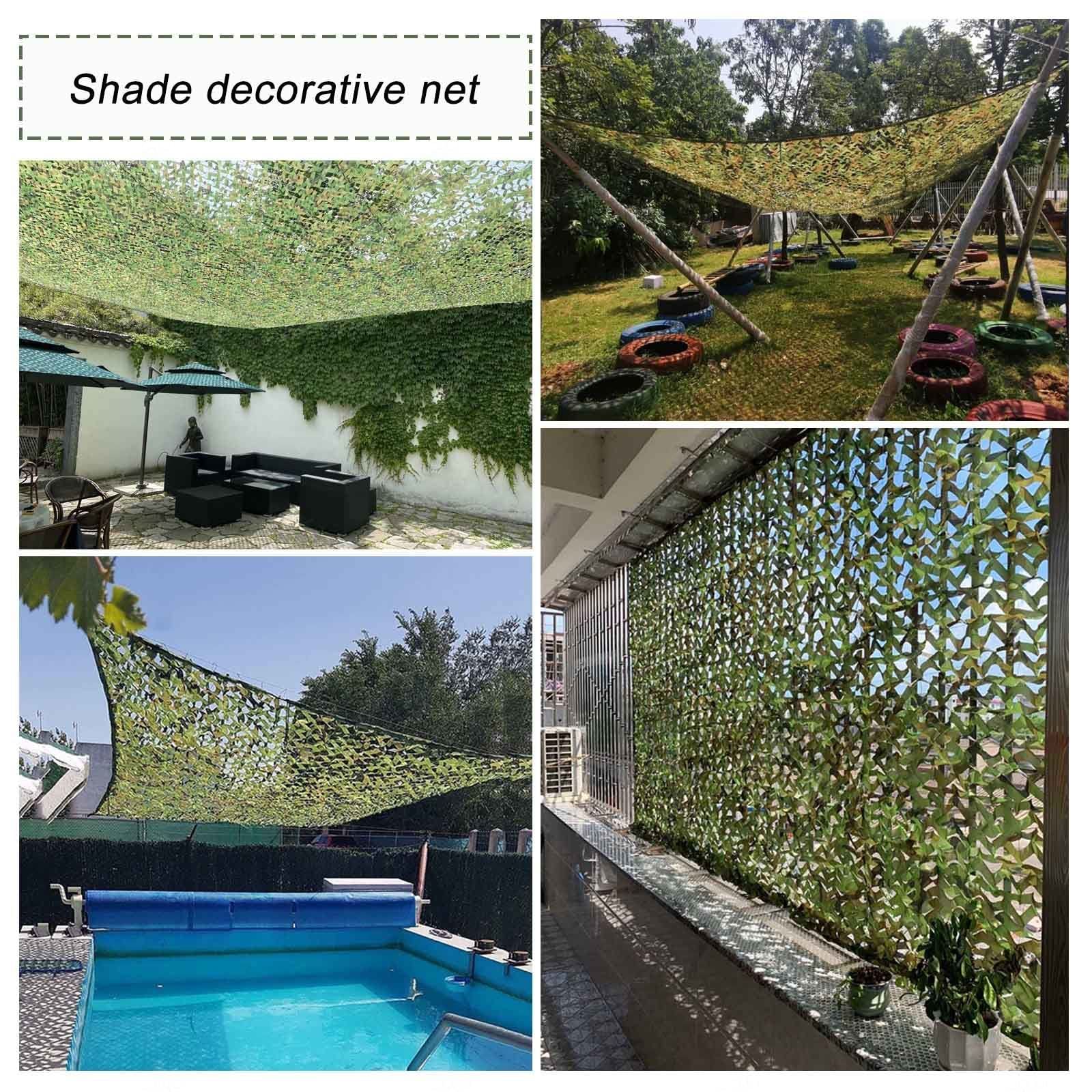 Tarnnetz Bundeswehr,Camouflage Netz Jagd,Garten Pergola Terrassen Sonnensegel,Camping,Militärische Dekoration,Autoabdeckung,Sonnenschutz/Sichtschutz,Verstärktes Tarnnetz,Jungle-2x3m(6.6*9.8ft)
