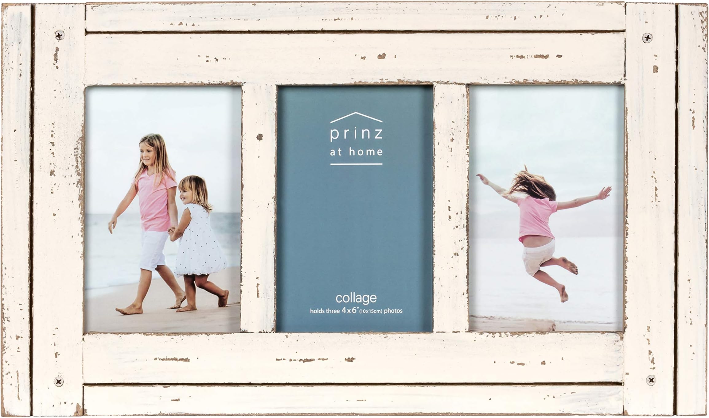 Collage Frame for Three Photos in Antique Finish
