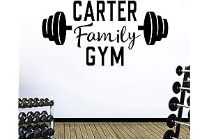 Personalized Custom Family Name Business Center Gym Wall Decal Sticker