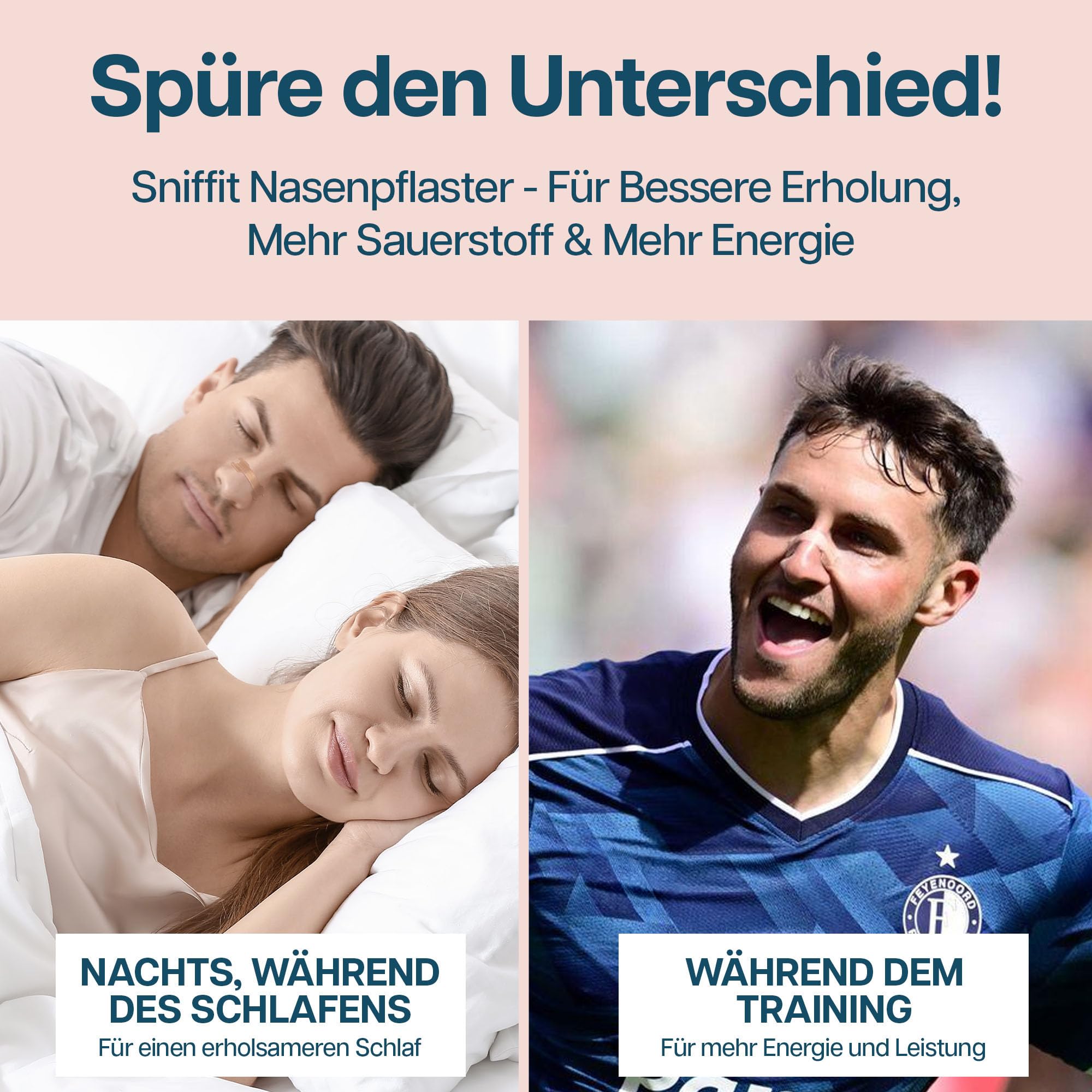 Sniffit Nasenpflaster gegen Schnarchen, Nasenstrips, 90 Stück