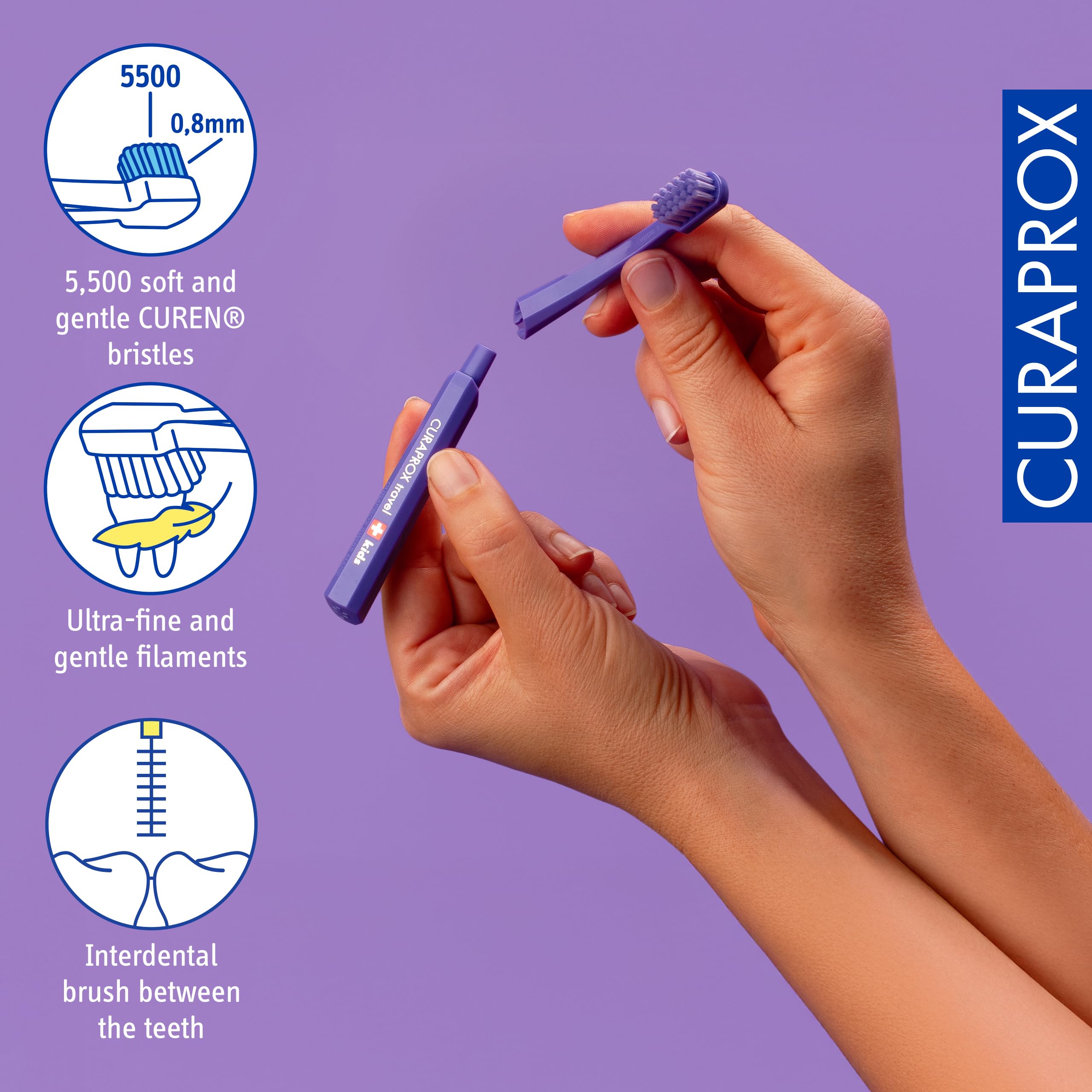 Curaprox Travel Set Kids Yellow - 4