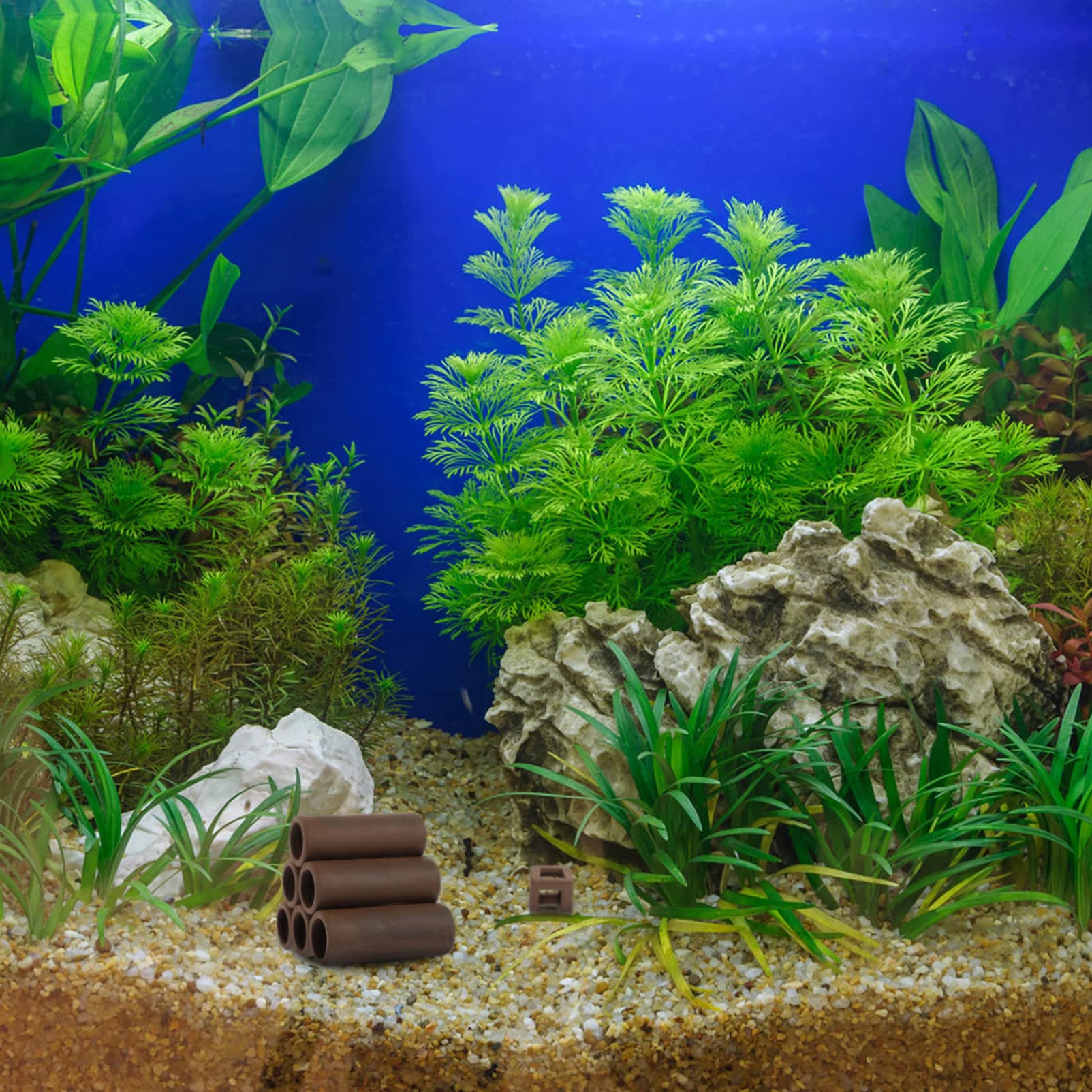 POPETPOP Casa De Peces 5 Juegos Peces De Cerámica De Acuario Tanque Mascota Pecera Refugio De Peces Esconder Criar Decoración De Paisaje Cueva del Acuario Decoraciones De Peceras 2 Piezas * 5