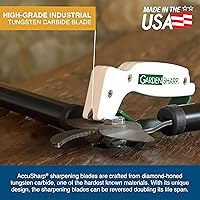 Vista 7 de AccuSharp Garden Tool Sharpener, Diamond-Honed Tungsten Carbide Blades, Restores, Repairs, Sharpens & Hones Lawnmower Blades, Secateurs, Limb