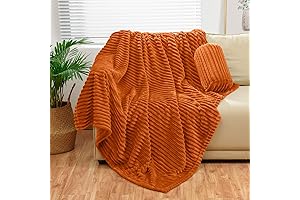 Burnt Orange Throw Blanket