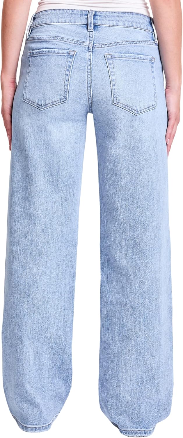 YMI Womens Women's Brittany Low Rise Wide Leg Jeans P025299 - Image 3