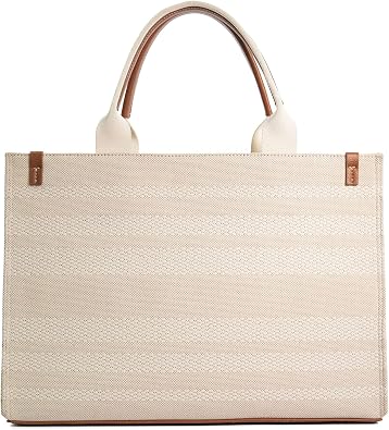 Dune DELTRA Large Stripr Canvas Tote