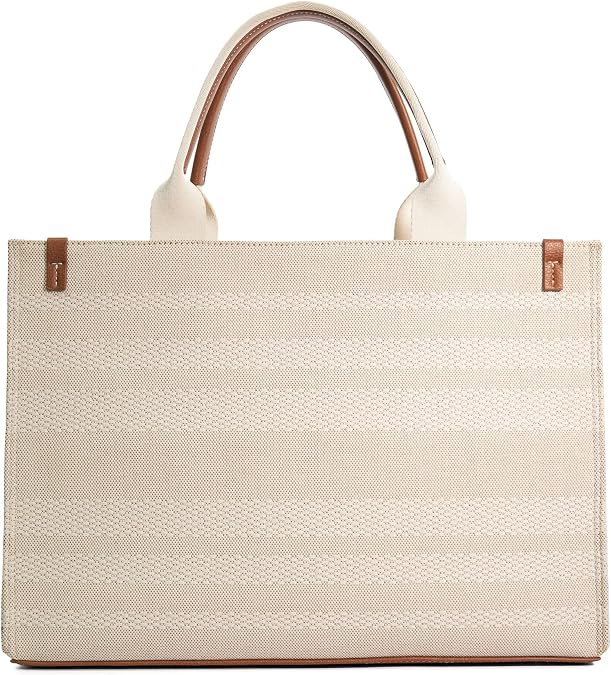 Dune DELTRA Large Stripr Canvas Tote