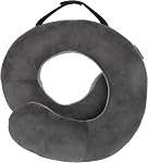 Travelon 13173 510 Oreiller de luxe, gris foncé/gris clair, taille unique