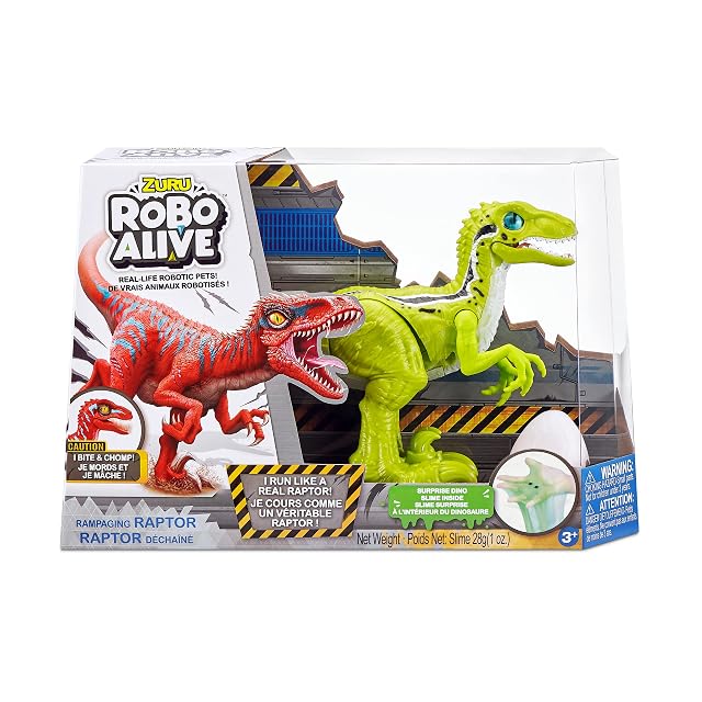Dinosaure Zuru France Raptor Robo Alive Modèle aléatoire
