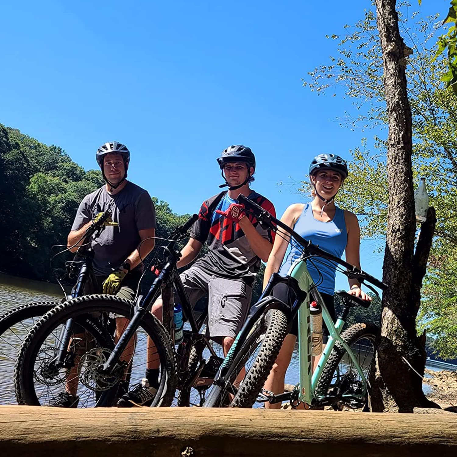 Wulibike Sleeveless Workout Tops For Women Running Shirts Women Quick Dry Athletic Tank Tops With Pockets Blue L - Image 3