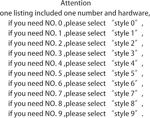 Miniatura 4 de Números de casa para exteriores de 5 pulgadas, montaje flotante moderno, aleación de zinc, número de aluminio negro con kit de clavos, fácil de