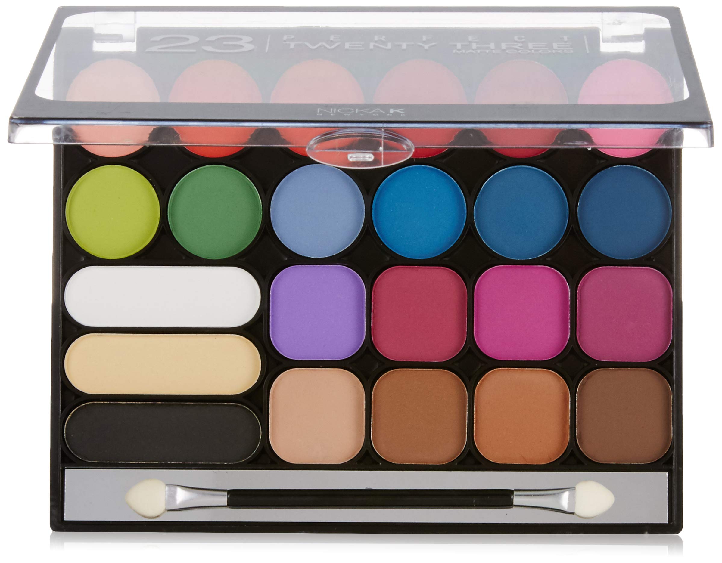 NICKA K NEW YORK Ap035 Perfect Twenty Three Powder Eyeshadow, Maroon, Matte Finish 34.2G-image-21