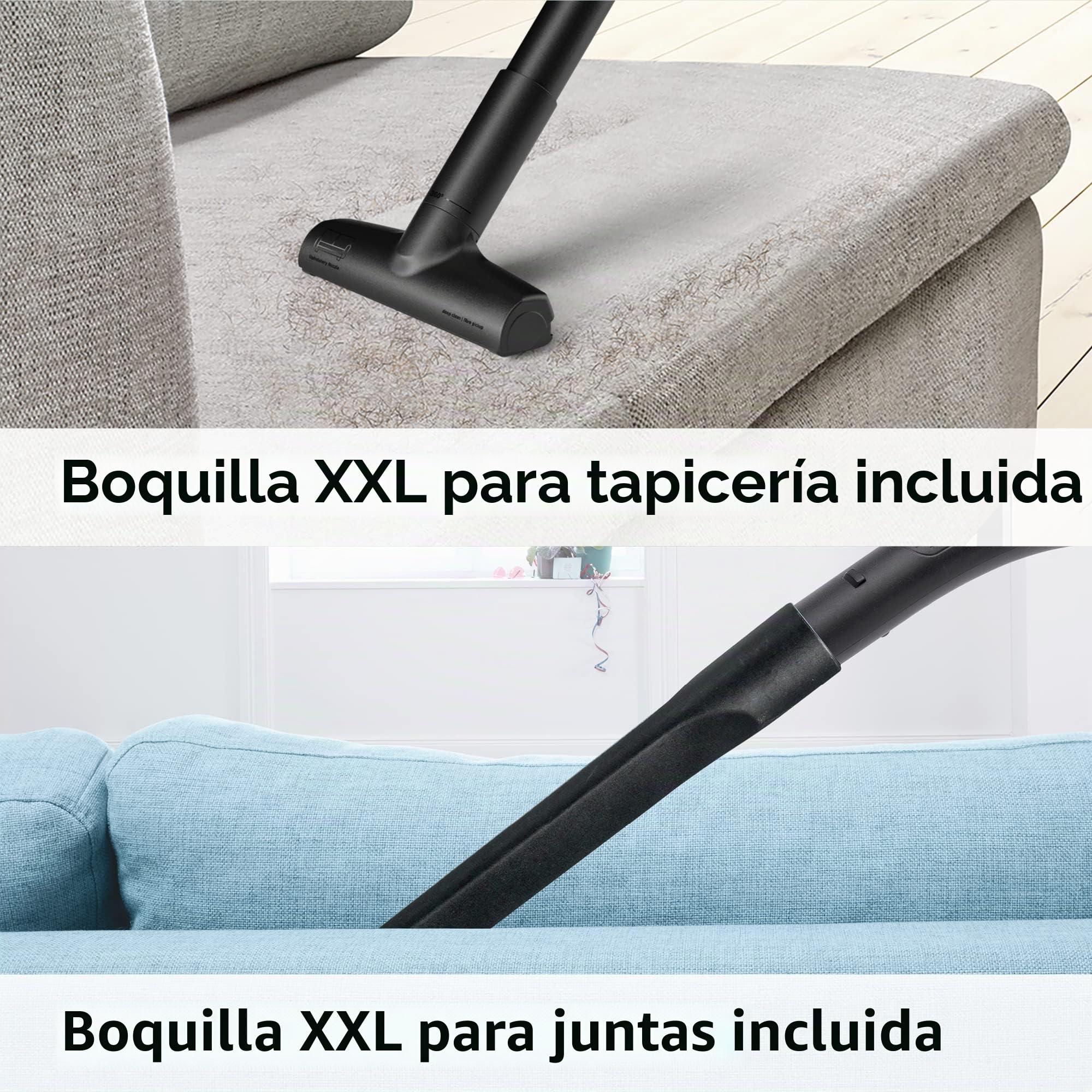 Bosch Aspiradora sin Bolsa Serie 6 BGC41XHYG - Aspiradora de Suelo Ideal para alérgicos - Filtro higiénico, 10 años de garantía del Motor, Boquilla de Suelo para parqué, Alfombra, Fuerte Potencia de