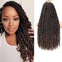 Vista 24 de Cabello Corto PassionTwist de 8 Pulgadas Cabello Pre-retorcido Passion Twists Cabello de Ganchillo Pre-enrollado Cabello Rizado de Ganchillo para 1b