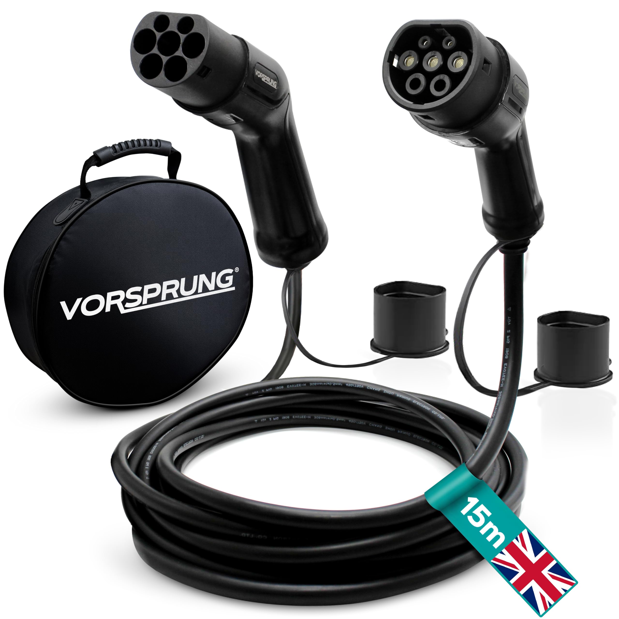Amazon.co.jp: Vorsprung タイプ2 EV充電ケーブル 15M 32A 7.68kW 電気