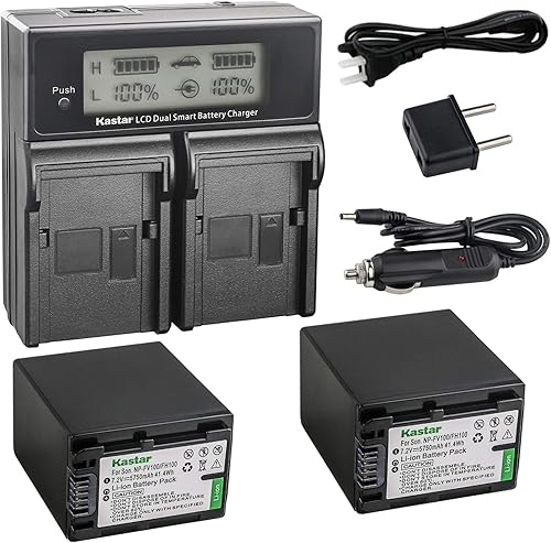 Kastar Cargador Batería para NP-FV1002NP-FV100NPFV100FV100