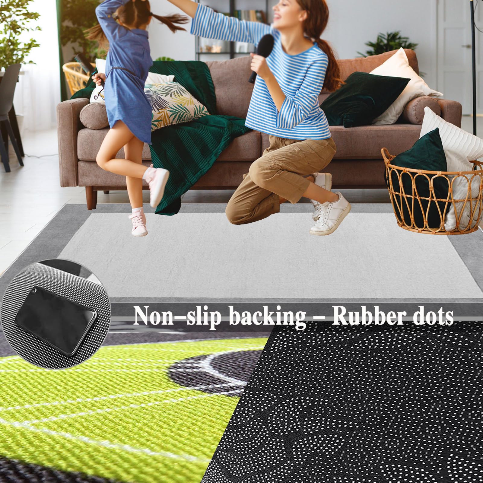 Tappeto per Batteria Professionale Tappetino Batteria, Tappeto Insonorizzato Elettronico Drum Tappeto, Drum Carpet Rugs, Tappeti Antiscivolo per Batteria, Tappeto per Tamburi Drum Rug 140 x 100 cm