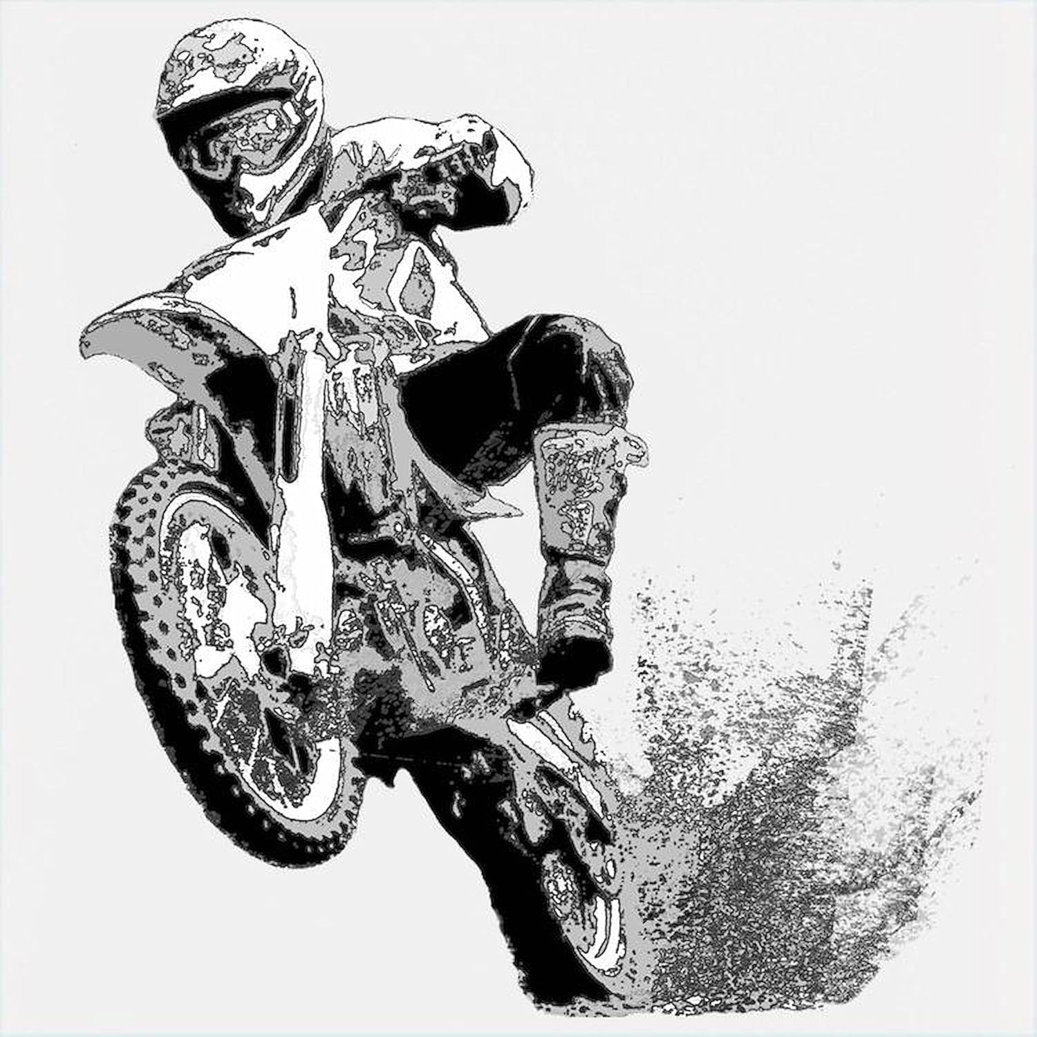 CafePress Dirtbike Wheeling In Mud Kids Hooded Sweatshirt, Classic Hoodie - Image 3