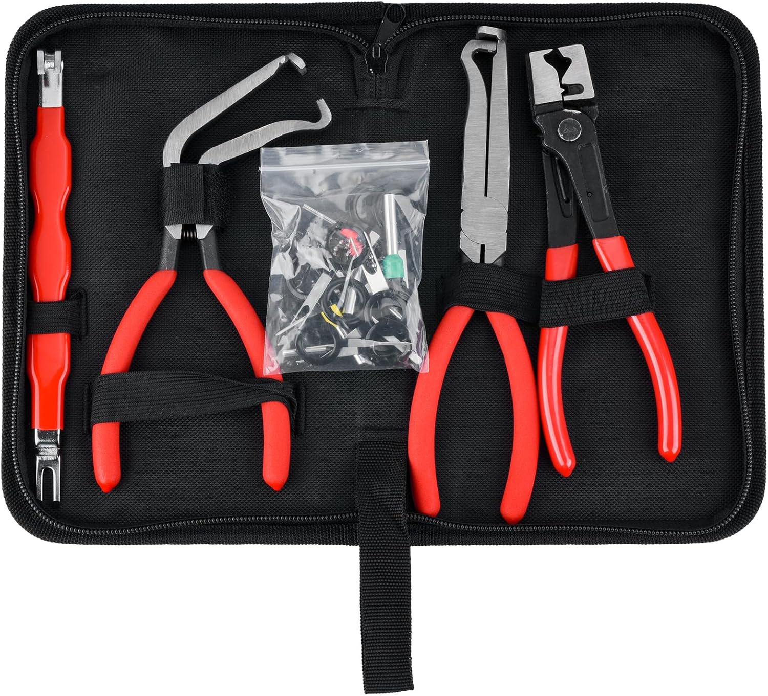 4 Pieces Electrical Disconnect Pliers for Cars, Automotive Electrical Terminal Connector Separator Removal Tool Remover, Electrical Connector Separator Tool Universal for Most Vehicles