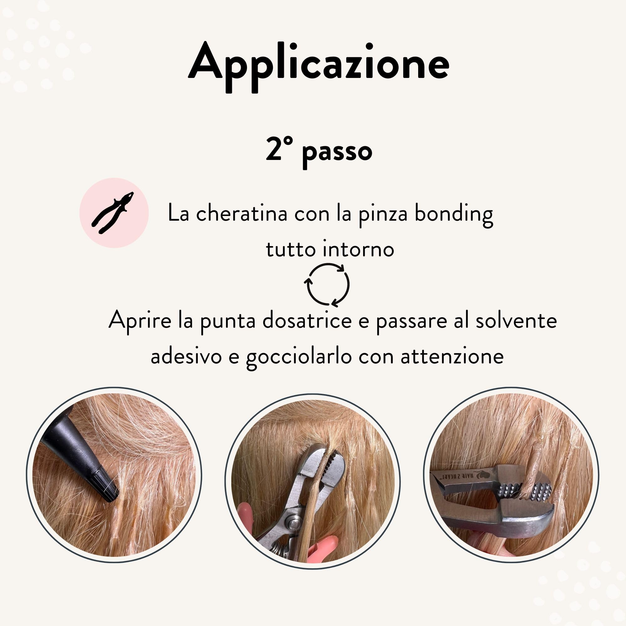 hair2heart Kit rimozione extension capelli con pinze e solvente di incollaggio - Facile rimozione delle extension a cheratina e a nastro - Formula a base di alcol