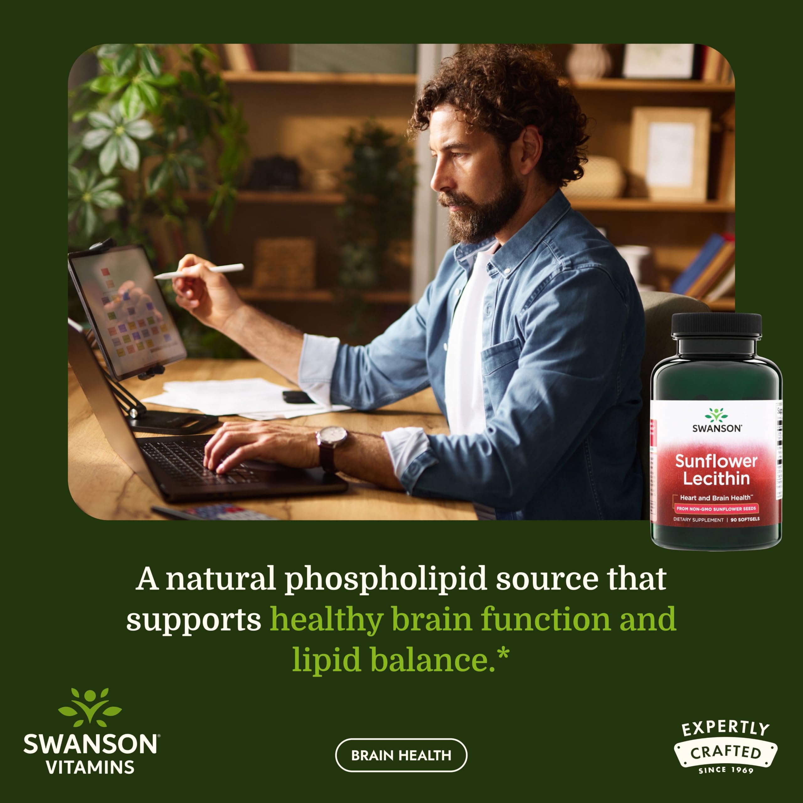 Swanson Sunflower Lecithin 1,200 Milligrams, 90 Softgels — Amazon image 2